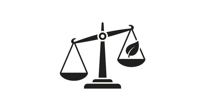 Scales of justice balance equality.