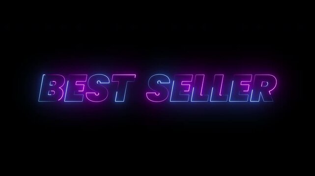 Futuristic Best Seller LED Text Effect