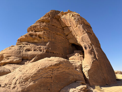 Rock Sculptures Adjacent to Al Naslaa Formation, Tayma Oasis, Saudi Arabia