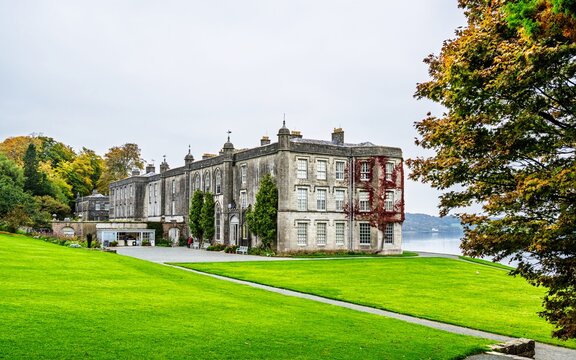 Autumn colors of Plas Newydd House and Gardens and Parkland, Llanfairpwllgwyngyll, Anglesey, Wales