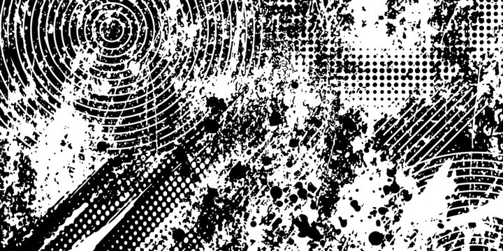 Glitch distorted grunge layer . Noise destroyed texture . Trendy defect error shapes . Overlay grunge texture