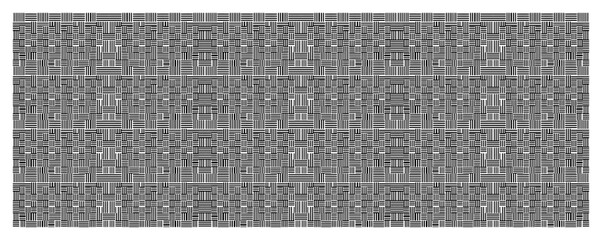 Fototapeta premium Geometric grid pattern with intersecting parallel lines in linear style