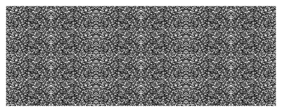 Tangled chaotic lines pattern with dense mesh texture and scribble style