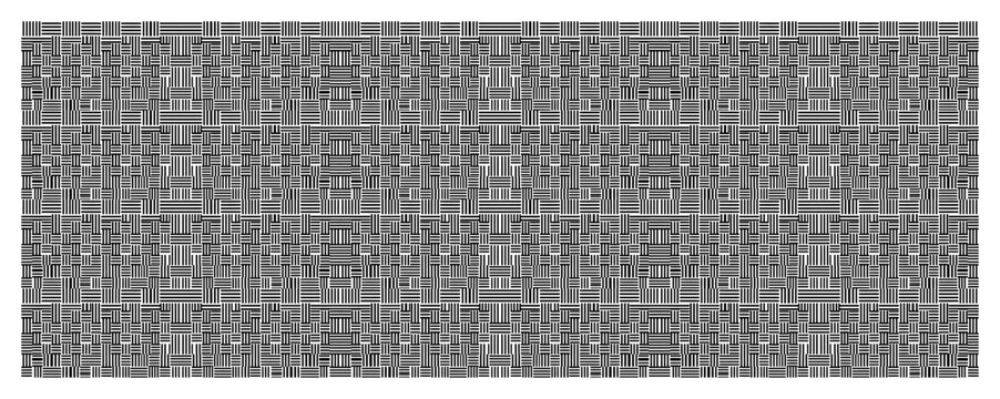 Geometric grid pattern with intersecting parallel lines in linear style