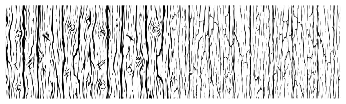 Wood bark texture with organic tree patterns in hand drawn line art style