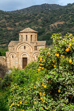 Traditional Byzantine Church Architecture in Fodele, Greece