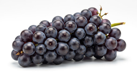 Fototapeta premium Fresh Bunch of Dark Purple Grapes with A Glossy Finish, Showcasing Their Natural Sweetness and Vibrant Color Concept Delicious Food