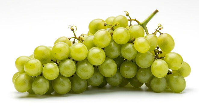 Fresh Green Grapes Arranged Harmoniously, Displaying Their Juicy Texture and Vibrant Color Concept Delicious Food