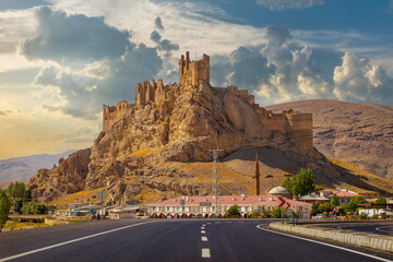 Hosap Kalesi (Castle) Van, Turkey. View on hosap castle on and the surrounding mountains of Hosap castle in Eastern Turkey. © kenan