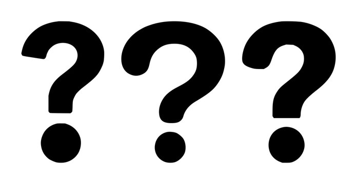 Question mark help icon set with solid black design on white background featuring help, support, query with user assistance and knowledge