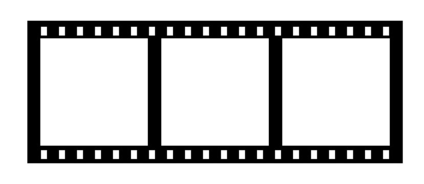film strip template with panoramic frame