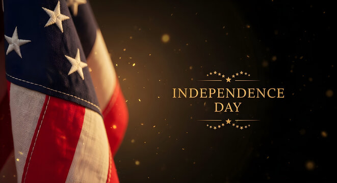 Celebrating independence day a patriotic american flag image for july 4th festivities and national pride