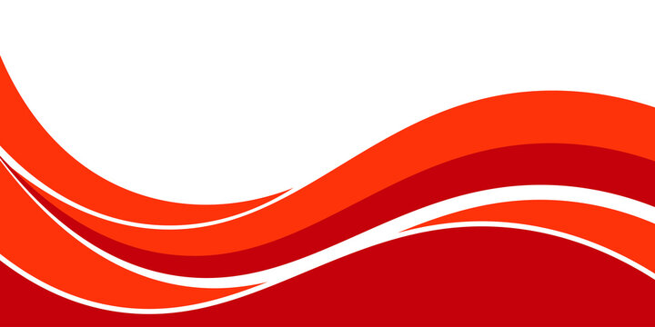 Vector red line background curve element with white space for text and message design, overlapping layers, vector