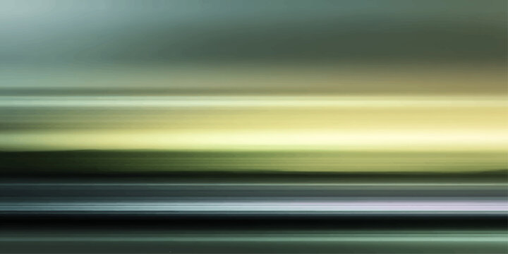 An abstract artwork featuring horizontal lines of blended colors, capturing a sense of movement and visual harmony.