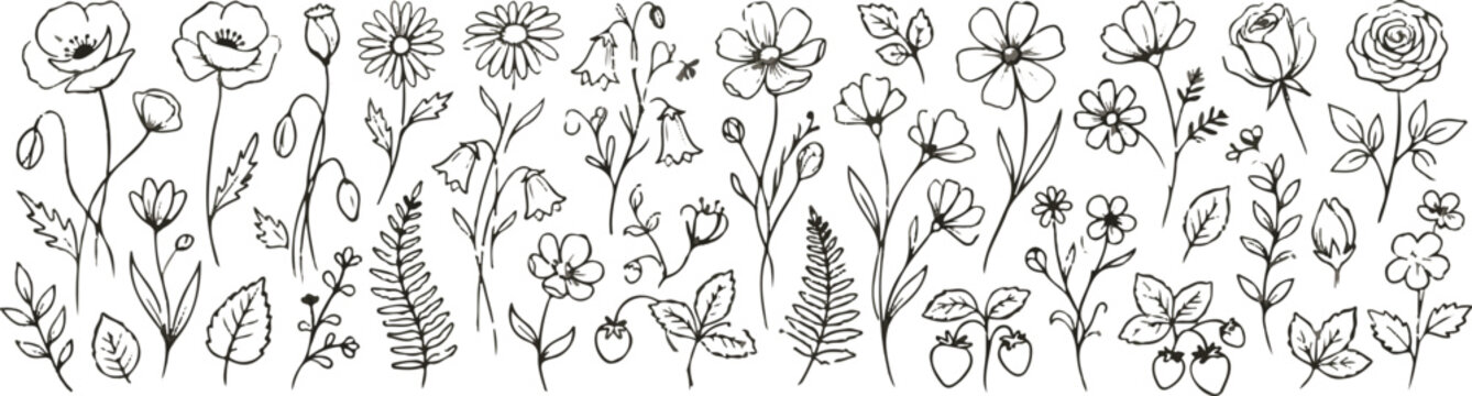 Anxiety and panic attack doodle illustration with emotional faces and exclamation marks