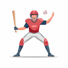 Obraz premium Baseball Player in Action