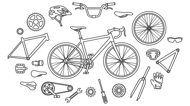 Comprehensive bicycle repair and maintenance workshop toolkit for cycling.