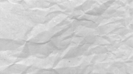 Fototapeta premium Crumpled Halftone Paper Texture with Grunge Wrinkled Comic Pop-Art Background