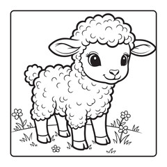 Obraz premium Print bold and easy cute spring drawingbold and easy cute spring drawing coloring pages