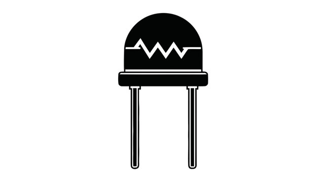 Electronic Component Diode Symbol.