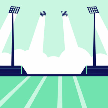 vector illustration of a football stadium