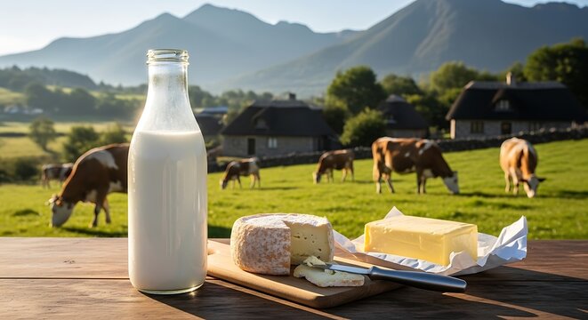 Milk and cheese products.