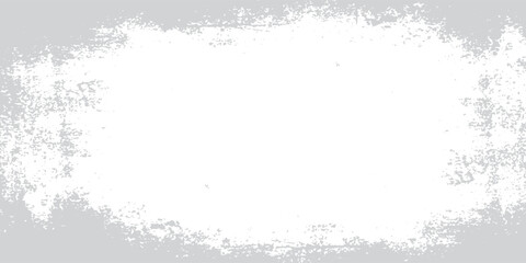 Fototapeta premium Abstract light gray grunge frame background with distressed white border and subtle grainy texture.