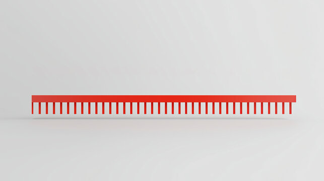 High-Resolution Raster Image of a Red Object on a Computer Hardware Chip Component in Detail
