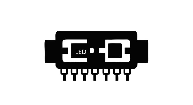 LED Electronic Component Closeup.