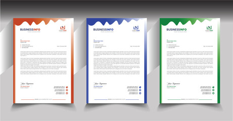 Fototapeta premium modern letterhead Design Concept