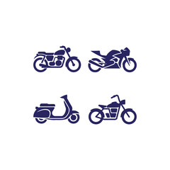 Naklejka premium set of bicycles