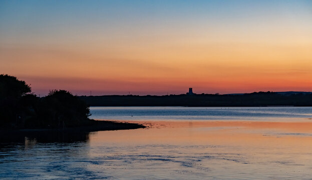 Sunset at Four Mile Bridge , Anglesey , Uk 