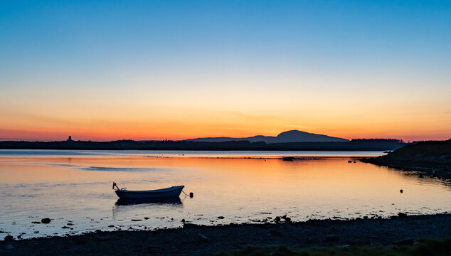 Sunset at Four Mile Bridge , Anglesey , Uk 