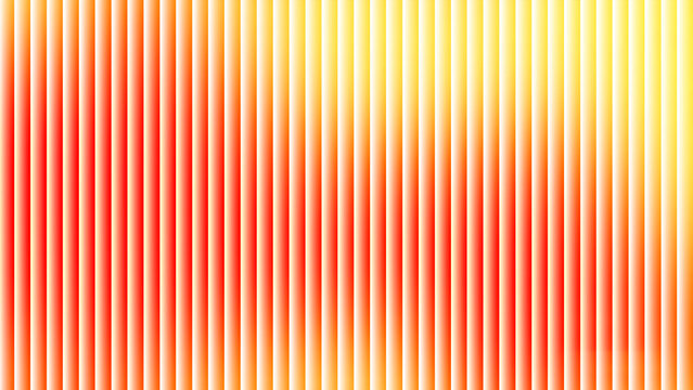 Abstract Ribbed Glass Background with Orange and Yellow Vertical Gradient Stripes