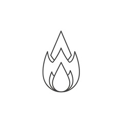 Fototapeta premium Flame icon