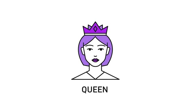 Icon of a queen