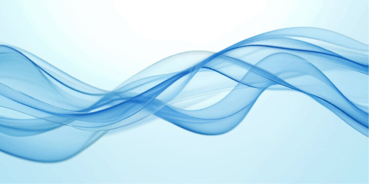 Abstract blue waves flow in a soft vector design featuring curved lines and light elements to create a modern artistic background pattern for web wallpaper