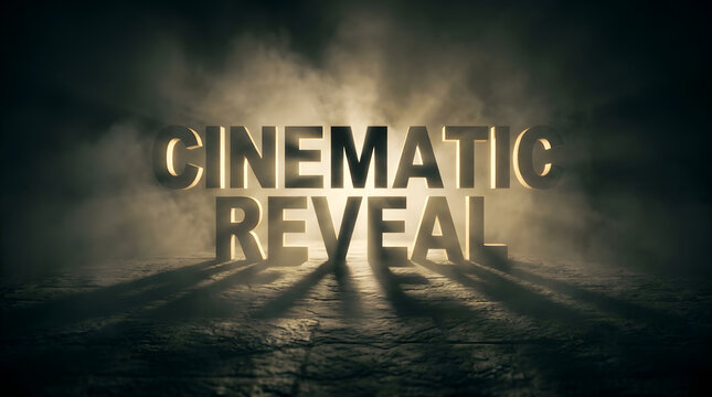 Cinematic Reveal Title Sequence with Dramatic Lighting and Smoke Effects, Perfect for Movie Intros, Trailers, and Documentaries