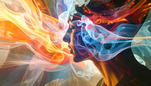 Abstract Mindscape - A Journey Through Consciousness and Creative Energy.