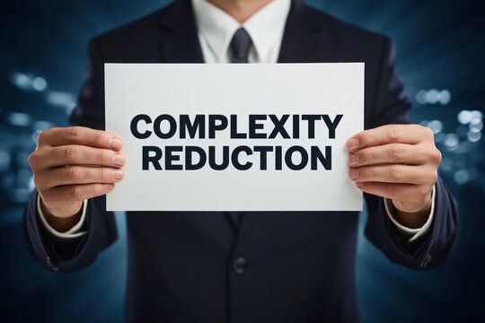 Executive Manager Presenting the Strategy of Complexity Reduction