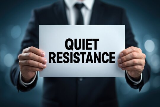 Sociologist Presenting the Concept of Quiet Resistance