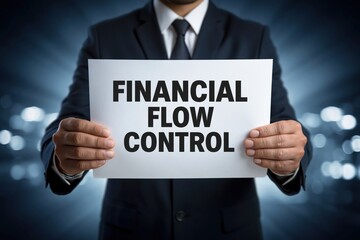 Obraz premium Businessman Explaining the Importance of Financial Flow Control