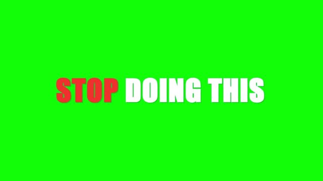 Islamic reminder Arabic calligraphy on green screen, religious white text motion graphic, spiritual message for video editing and social media