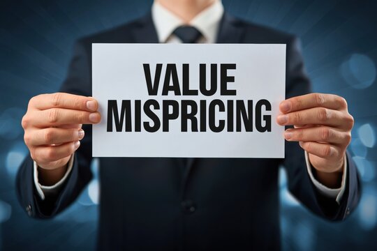 Financial Analyst Presenting the Concept of Value Mispricing