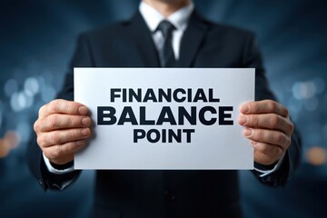 Obraz premium Expert Presenting the Concept of a Financial Balance Point