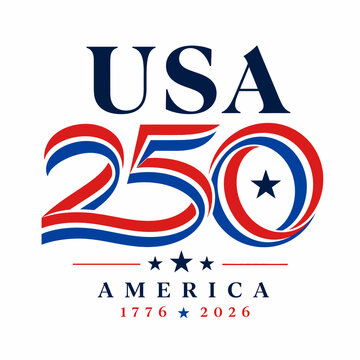 Usa 250 logo celebrating 250 years of american independence and history
