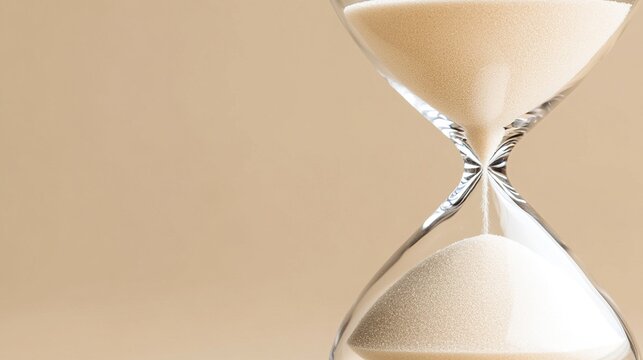 gravity. A silver hourglass with sand flowing upwards in a minimalist setting. wellbeing guides, coaching materials, designed for coaching and self-improvement content, supports wellbeing.