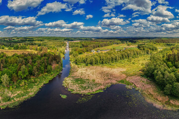  Warmia. Jezioro Orzełek. Rzeka Łyna. © Janusz Lipiński