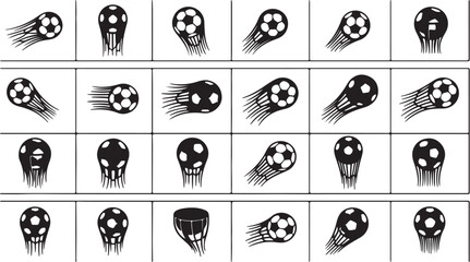 Soccer ball flying through air fast. © ulvaamelia