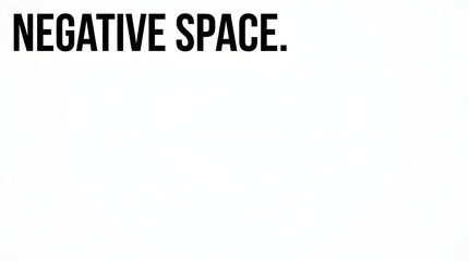 Obraz premium Negative Space A Visual Concept Explored in Design and Art
